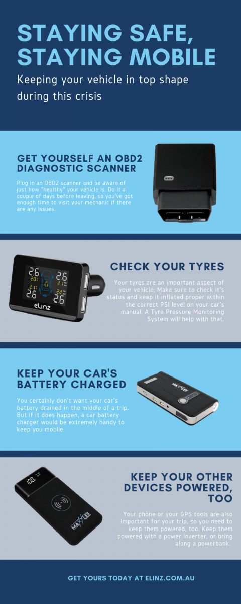 staying safe, staying mobile infographic